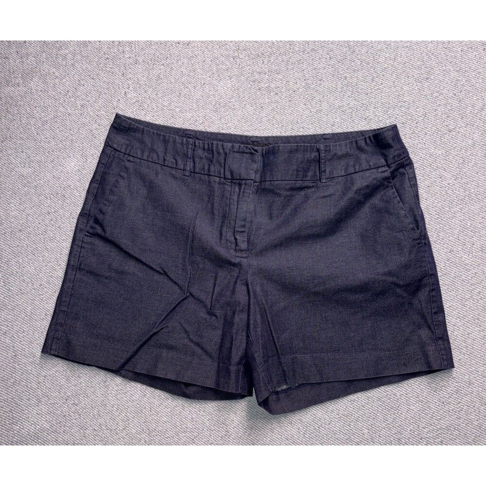 Ann Taylor Factory Blue Chambray Shorts Size 8